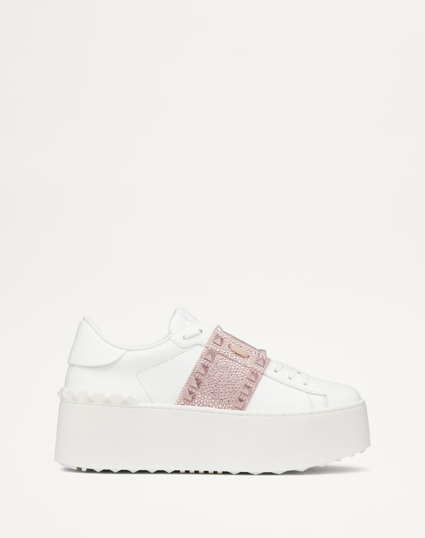 FLATFORM ROCKSTUD UNTITLED SNEAKER IN CALFSKIN WITH MICRO STUDS - Image 5
